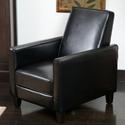 Best Davis Leather Recliner Club Chair