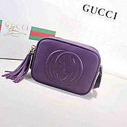 Gucci Soho leather disco bag 308364 dark purple