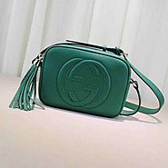 Gucci Soho leather disco bag 308364 dark green