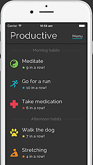 Productive habits & daily goals tracker