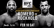 UFC 221: Romero vs Rockhold Live Stream (Pay-per-view) TV - UFC 221