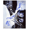 Alec Gills, Tom Woodruff and Ian Whyte Autographed 16x20 AVP Artwork Photo