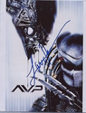 Lance Henriksen Signed AVP Alien VS Predator Charles Bishop Wey Color 8x10 Photo