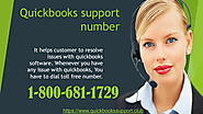 Dial QuickBooks customer support phone number 1-800-681-1729