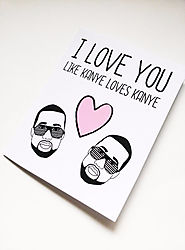 Kanye west Valentine’s Day Card