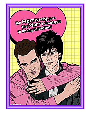 Morrissey and Johnny Marr Valentine's Day Card