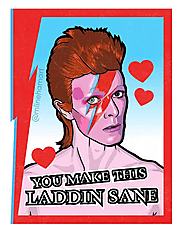 David Bowie, Aladdin Sane Valentine's Day Card