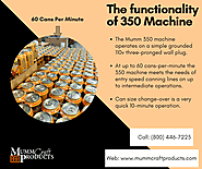 Functionality of 350 Can Carrier Applicator Machine