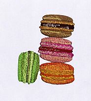 Delectable Macaroon Embroidery Design | EMBMall