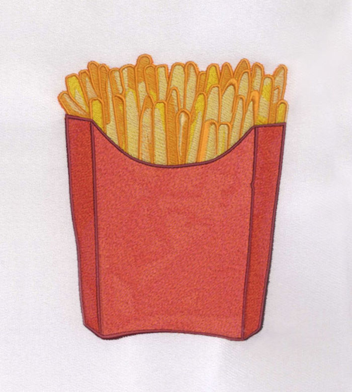 31+ French Fries Design Embroidery