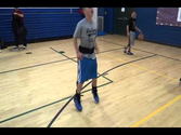 SKLZ Hopz Vertical Leap Trainer - Griffin Murphy (2017) keeps busy with broken hand at practice