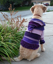 Dog's Medium Recycled Sweater Coat, Made to Order, Size M (chest 23" - 26")