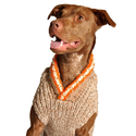 Handmade Camp Wool Dog Sweater - Tan