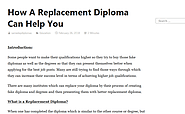How A Replacement Diploma Can Help You – Same Day Diploma