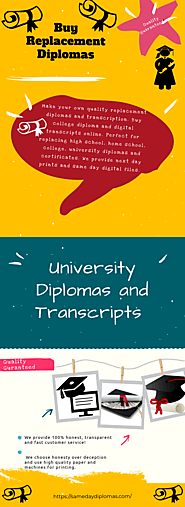 Buy Replacement Diploma | Visual.ly