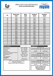 Galaxy Royale - Price List - Payment Plan