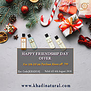 Khadi Natural Happy Friendship Day Offer