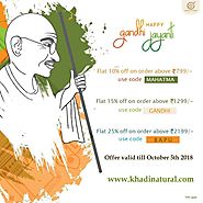 Happy Gandhi Jayanti- khadinatural