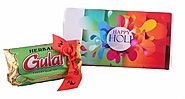 Buy Best Holi Chocolates Gift with Herbal Gulal