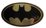 Batman Logo Sticker Autographed/Hand-Signed by Bob Kane