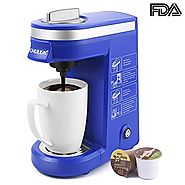 CHULUX Coffee Maker Machine for K-Cup,Single Cup Pod Coffee Brewer with Quick Brew Technology,Blue