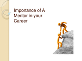 Importance of a mentor in your career