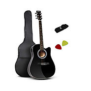 Buy Now 41" 5- Band EQ Electric Acoustic Professional Cutway Guitar Full Size Black at Lowest Price in Australia - WO...