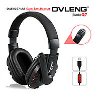 Buy Now OVLENG Q7 USB Computer High Definition Sound Headphones with Mic Volume Control at Lowest Price in Australia ...