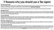 Tax Return Mandurah - 7 Main Reasons why you should use a Tax Agent