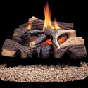 Comfort Flame CRB3624NRA River Canyon Oak Vent-Free Ceramic Fiber Logs, 24-Inch