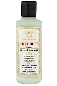 Website at http://www.khadinatural.com/hair-care/shampoo/khadi-neem-aloevera-herbal-shampoo-sls-paraben-free.html