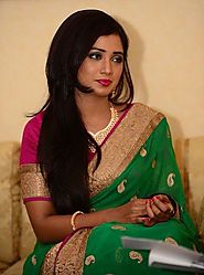 Singer Shreya Ghoshal in Beautiful Designer Green Zoya Silk Saree – Mahi Fashion