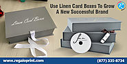 Linen Card Packaging Boxes