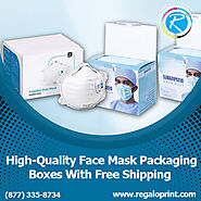 High-Quality Face Mask Packaging Boxes With Free Shipping – RegaloPrint