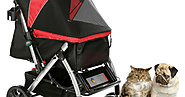 Pet Rover: Exhausted felines can be carried outdoors in pet strollers for cats