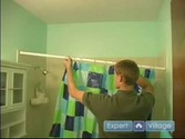 Bathroom Remodeling & Home Improvement Repairs : How to Install Shower Curtains