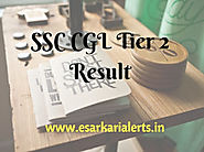 SSC CGL Tier 2 Result 2017 CGL Tier-II Exam Merit List/Cut Off Marks