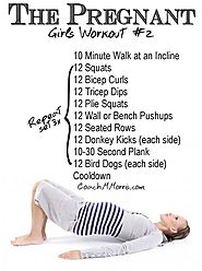 The pregnant girls workout