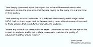 Sam Gyimah MP on Twitter: "Statement on university strikes: I am calling on both sides to get back to the negotiating...