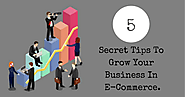 5 Secret Tips To Grow Your Business In E-Commerce. - SEO Advanced Techniques