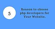 5 Reason to choose php developers for Your Website.