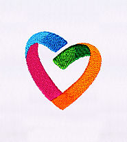 Colorfully Creative Heart Embroidery Design | EMBMall
