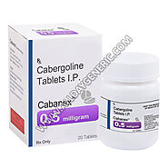 Cabergoline Tablets - Cabanex 0.5 mg treat high levels hyperprolactinemia