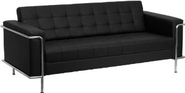 Amazon.com - Flash Furniture ZB-LESLEY-8090-SOFA-BK-GG Hercules Lesley Series Contemporary Black Leather Sofa with En...