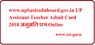 www.upbasiceduboard.gov.in UP Assistant Teacher Admit Card 2018 अनुमति पत्र Online