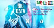 Big Data Users Mailing List |Customer Contact Email Database|Mails Store