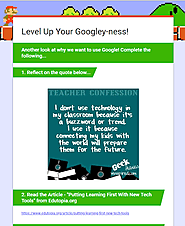 Leveling Up Our Googley-ness Professional Development