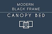 Modern Black Frame Canopy Bed - Steal That Interior Design #3 | Lavorist