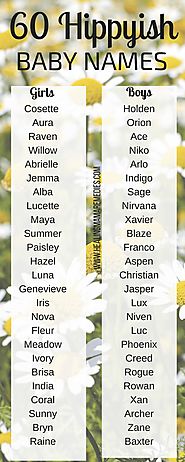 50 Hippie Baby Names (Hippyish | Babies, Future and Unique baby