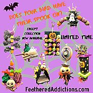 Budgie Toys: Spooky Bird Toy Collection - Handmade Toys for Pet Birds